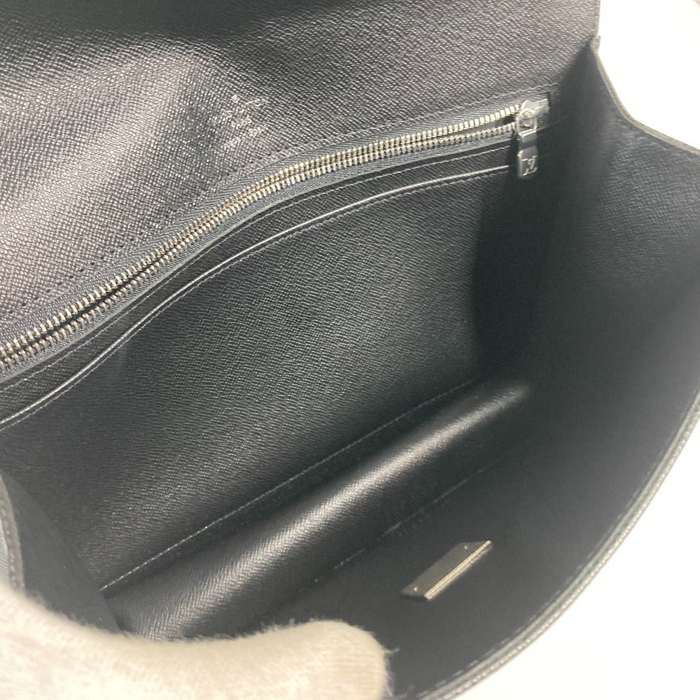 LOUIS VUITTON business bag  M30782 Taiga Leather black Taiga Selenga