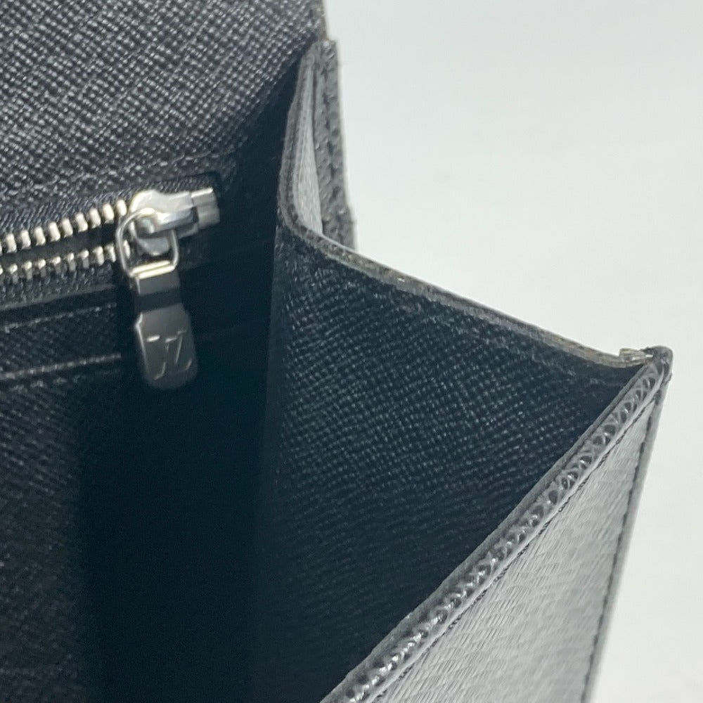 LOUIS VUITTON business bag  M30782 Taiga Leather black Taiga Selenga