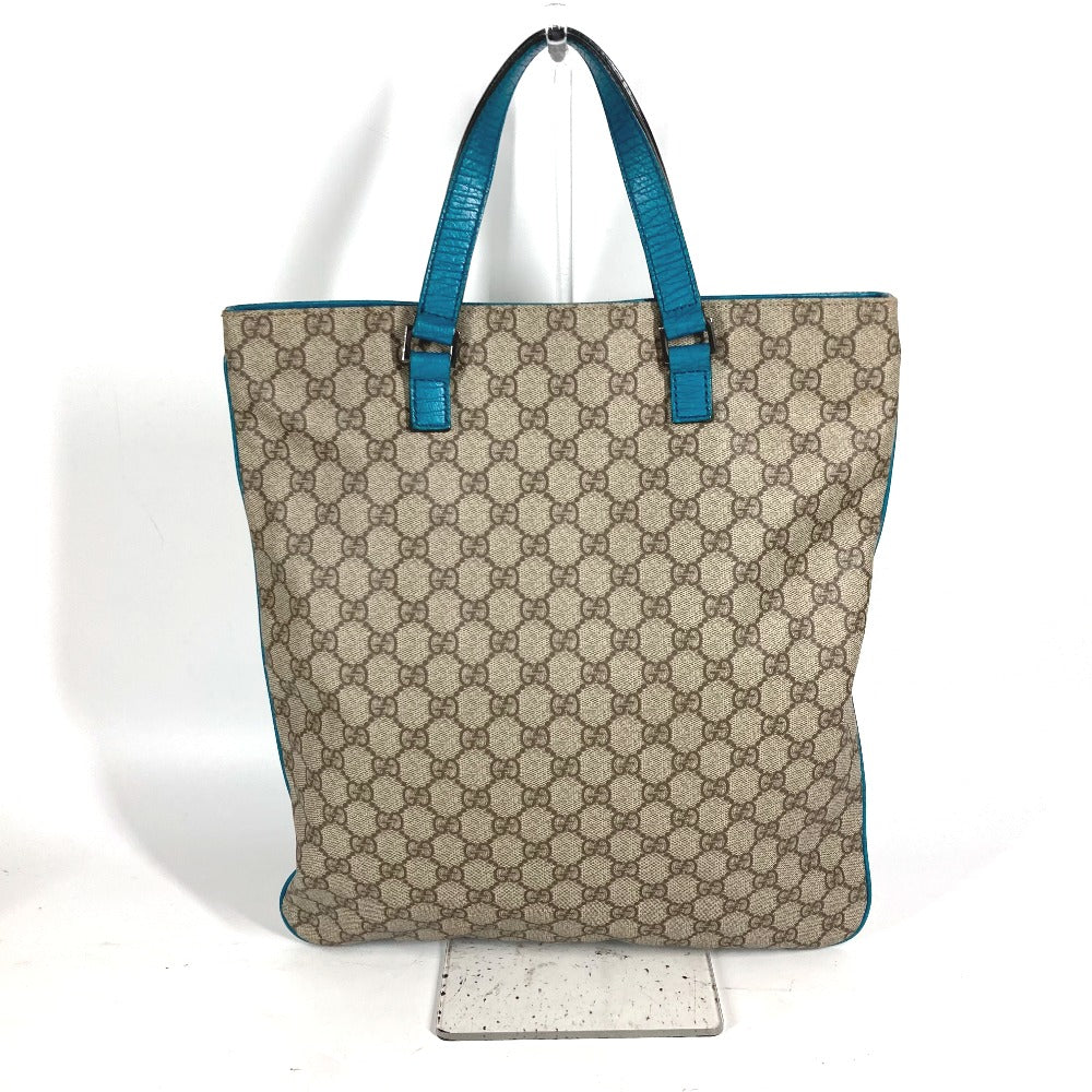 GUCCI Handbag 131258 GG Supreme canvas, leather beige vertical GG Supreme unisex Secondhand