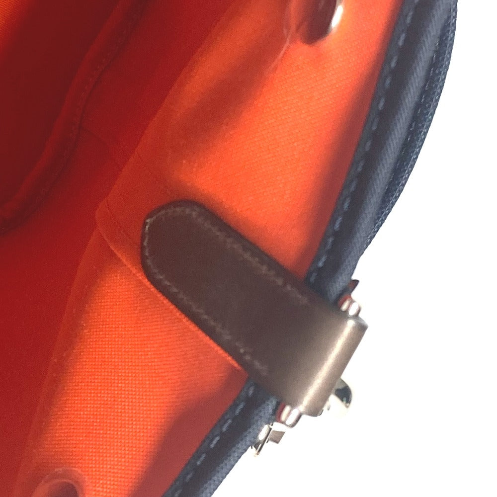 HERMES Tote Bag canvas Navy With bag-in-bag Sucked Pansage Groom