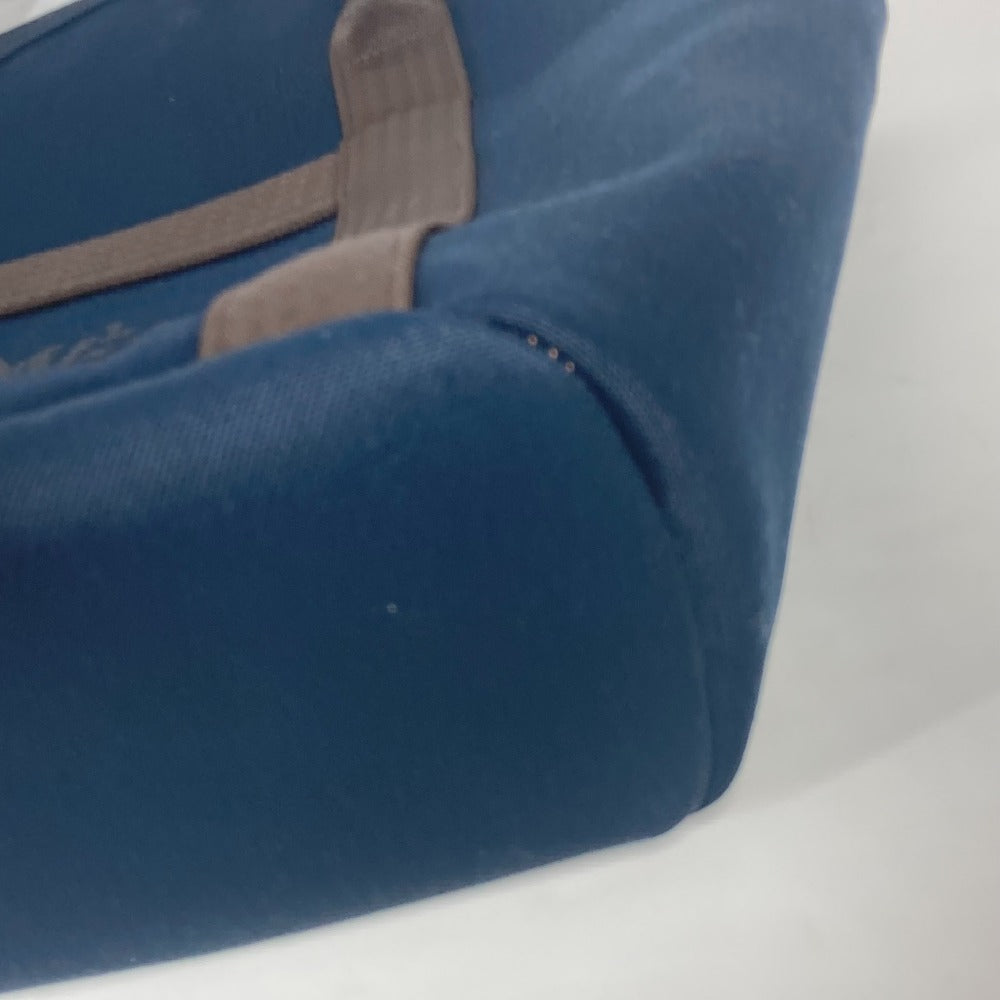 HERMES Tote Bag canvas Navy With bag-in-bag Sucked Pansage Groom