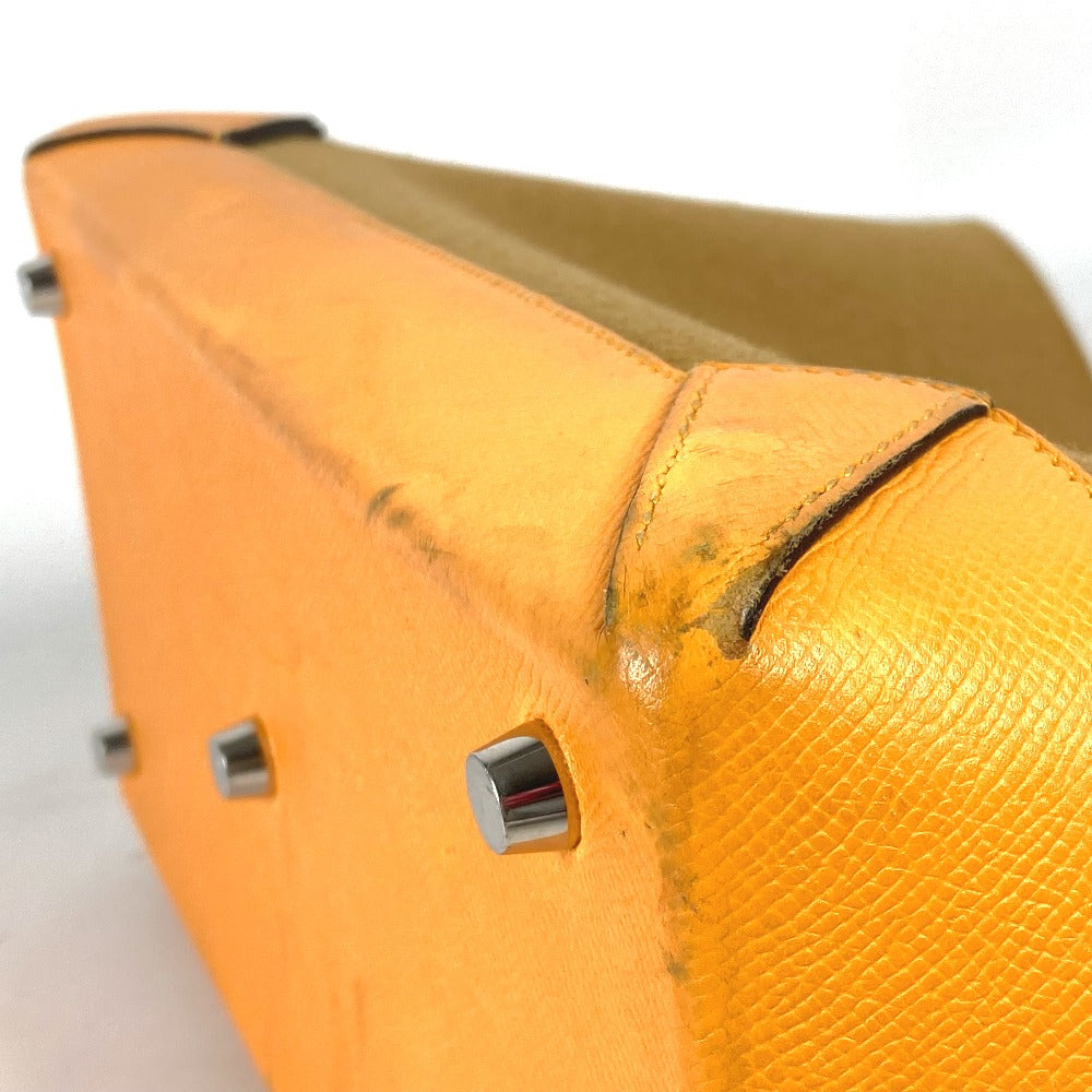 HERMES Shoulder Bag Felt, Epsom Yellow type Maxibox Hippo 30