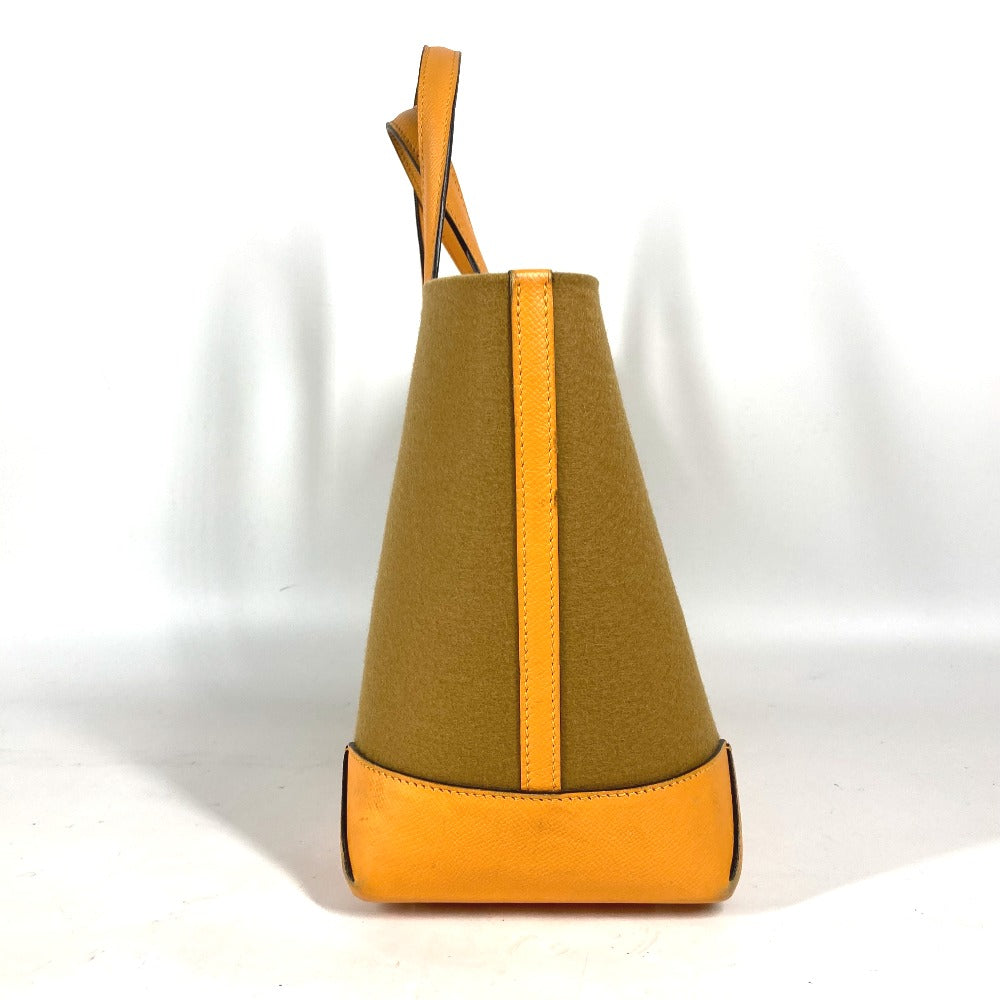 HERMES Shoulder Bag Felt, Epsom Yellow type Maxibox Hippo 30