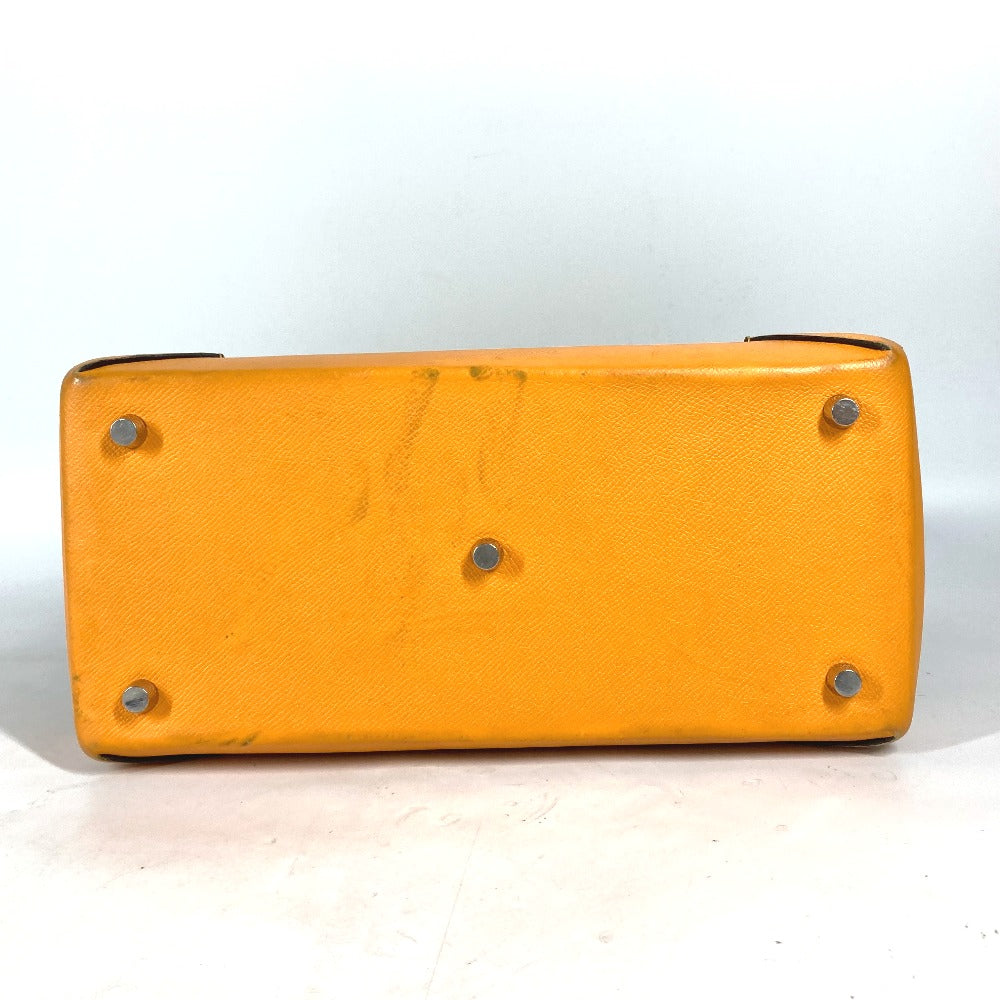 HERMES Shoulder Bag Felt, Epsom Yellow type Maxibox Hippo 30