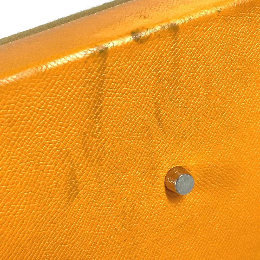 HERMES Shoulder Bag Felt, Epsom Yellow type Maxibox Hippo 30