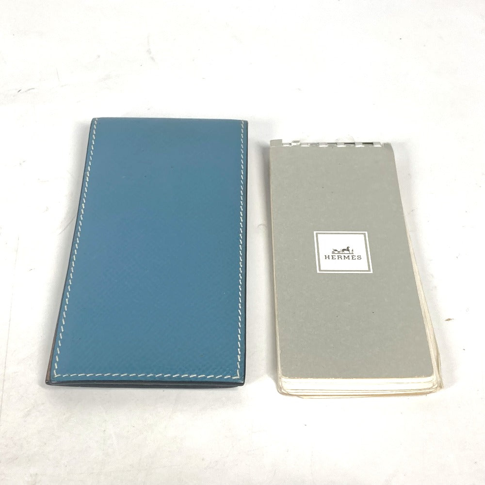 HERMES Other stationery leather blue Notepad Memopad mens(Unisex) Used