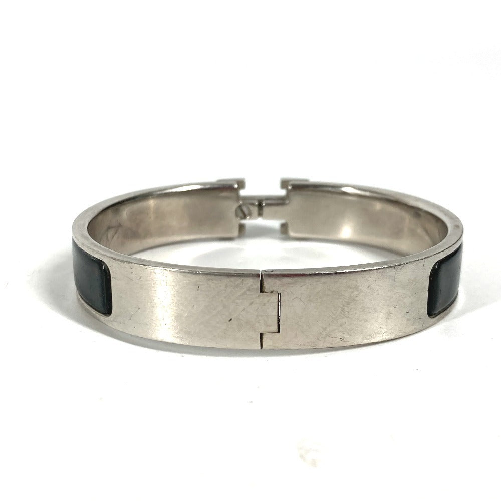 HERMES Bangle metal black Click crack PM Women Used