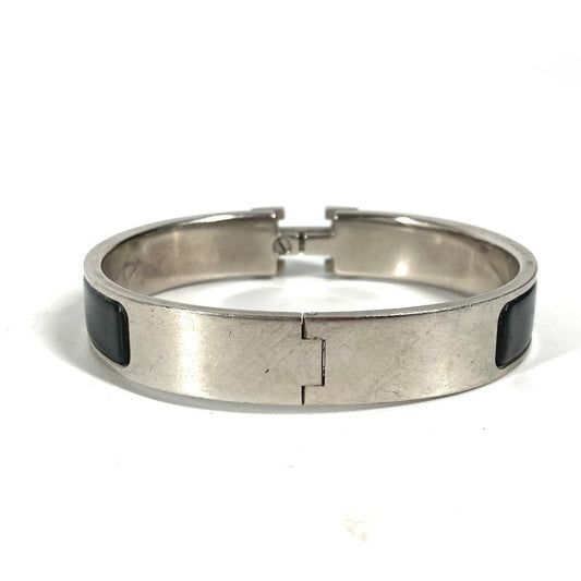 HERMES Bangle metal black Click crack PM Women Used