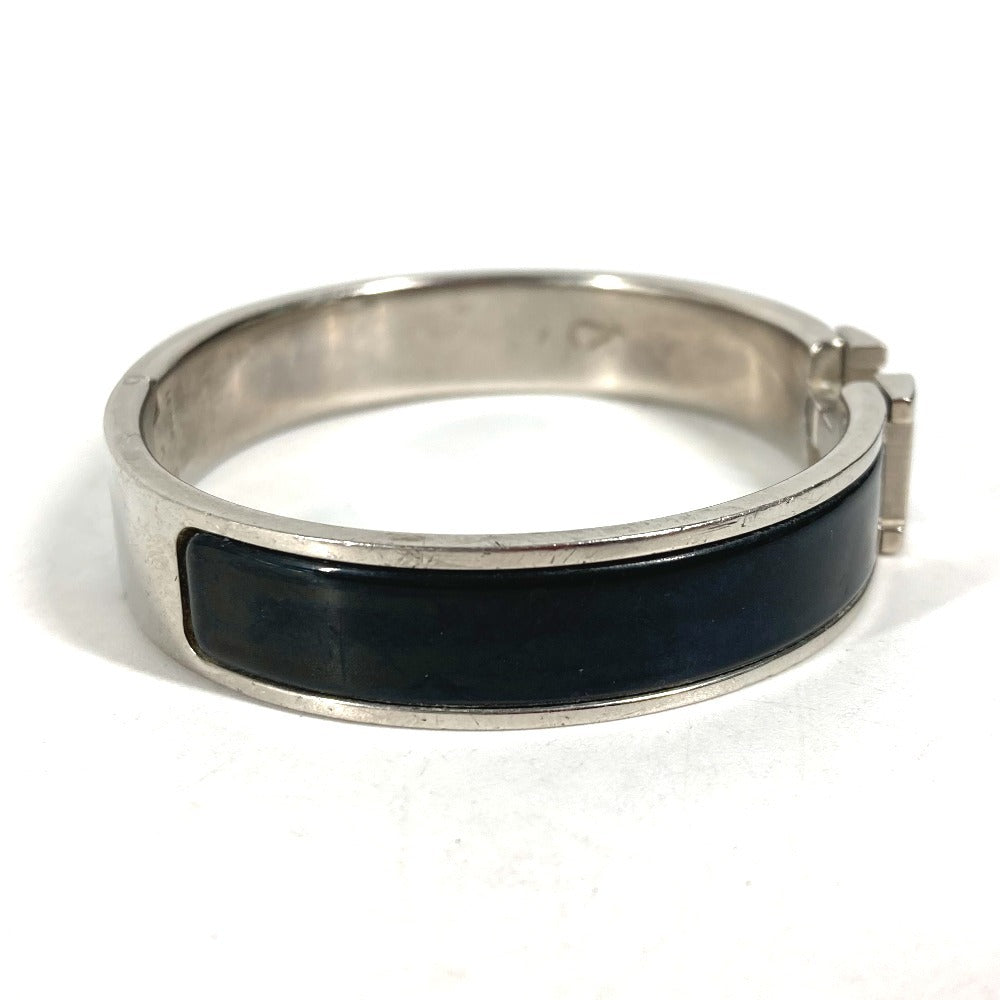 HERMES Bangle metal black Click crack PM Women Used