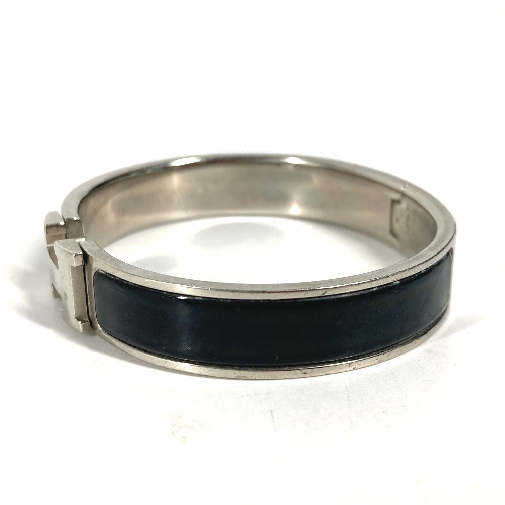 HERMES Bangle metal black Click crack PM Women Used