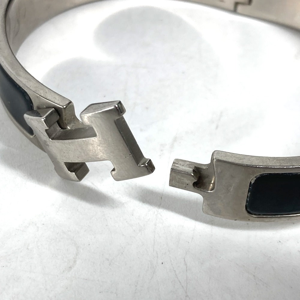 HERMES Bangle metal black Click crack PM Women Used