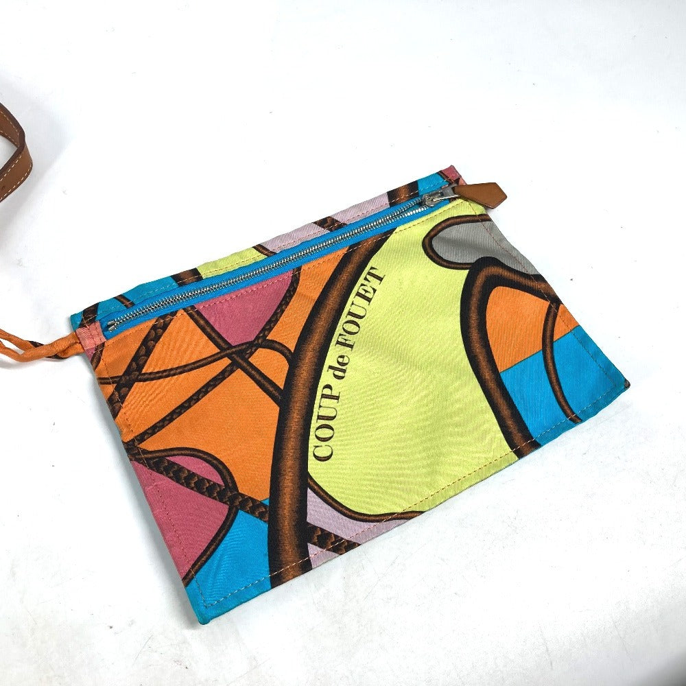 HERMES Shoulder Bag Silk, Leather multicolor COUP DE FOUET Whip Silky City MM unisex(Unisex) Used