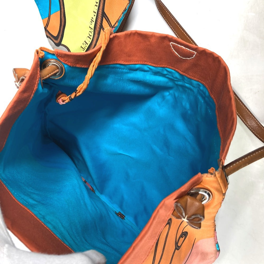 HERMES Shoulder Bag Silk, Leather multicolor COUP DE FOUET Whip Silky City MM unisex(Unisex) Used