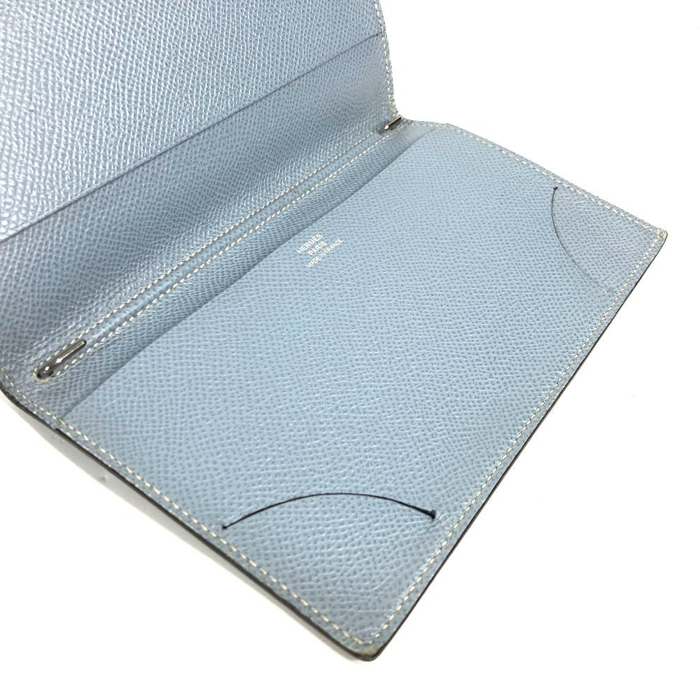 HERMES Notebook cover leather blue Agenda Vision Women Used