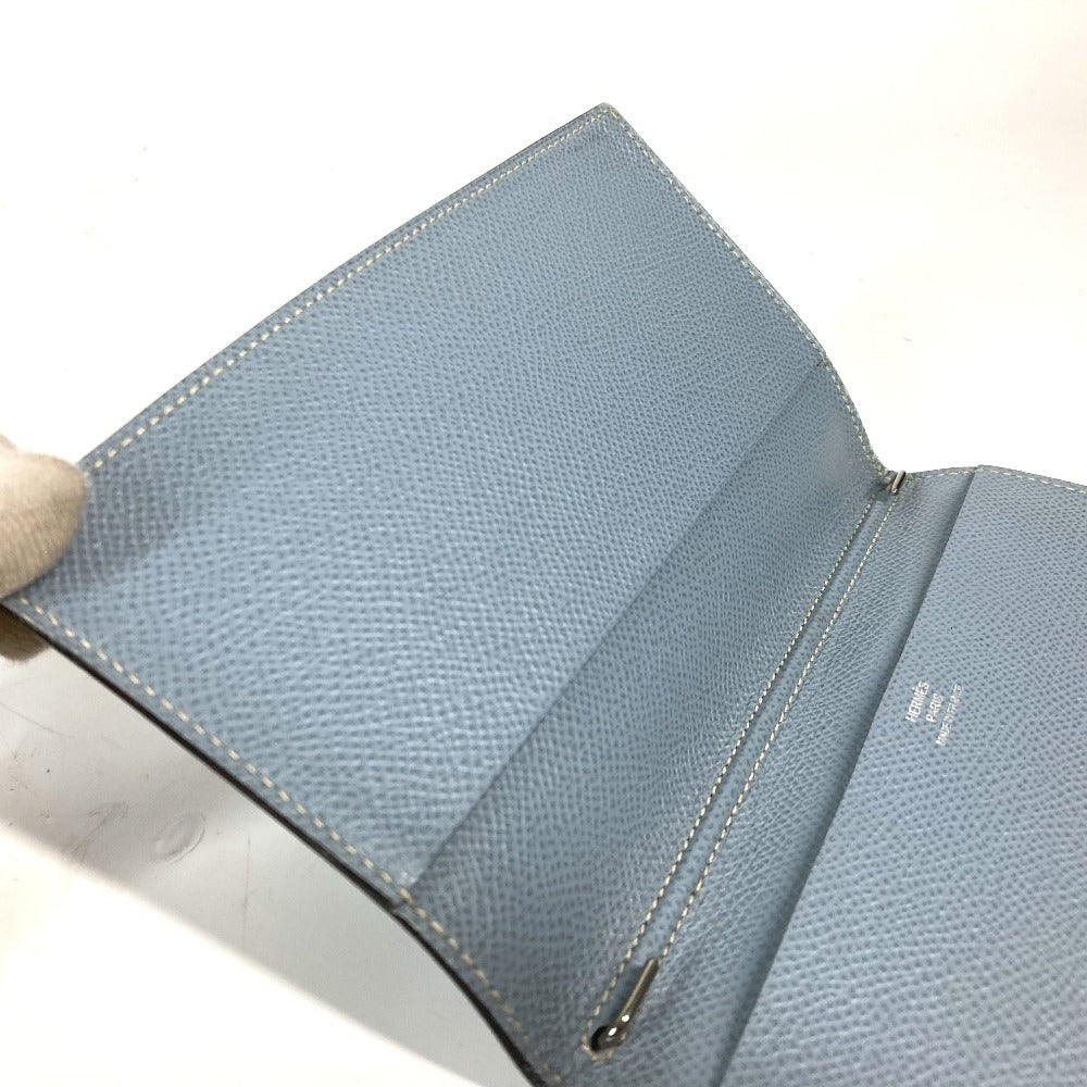 HERMES Notebook cover leather blue Agenda Vision Women Used
