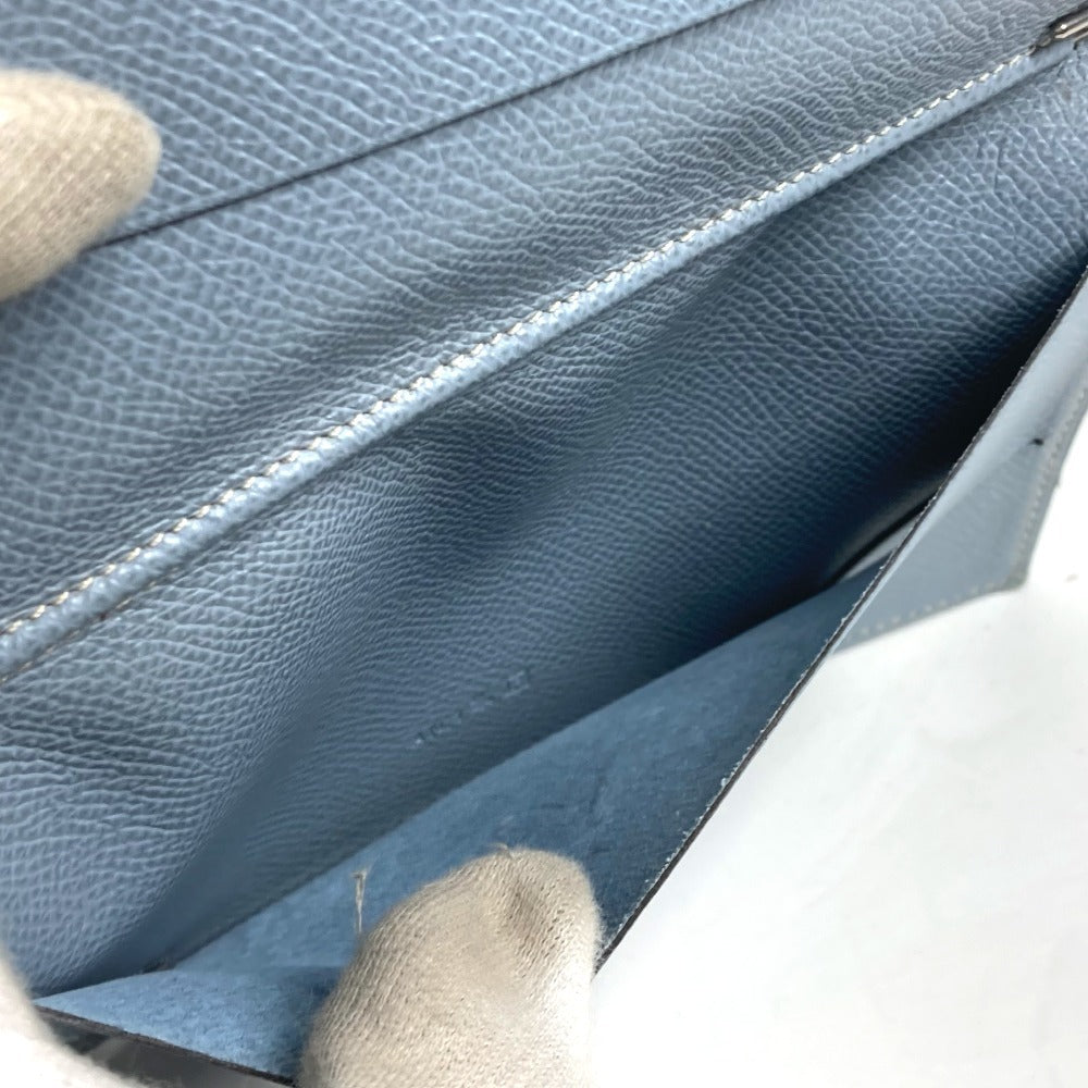 HERMES Notebook cover leather blue Agenda Vision Women Used