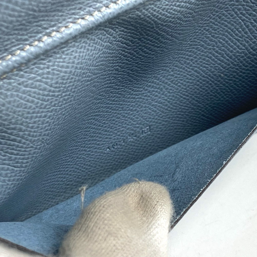 HERMES Notebook cover leather blue Agenda Vision Women Used