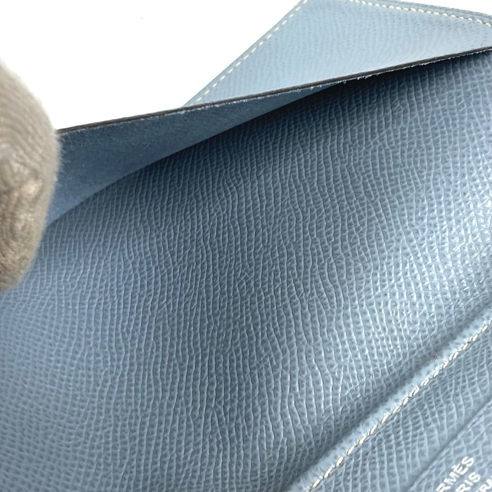 HERMES Notebook cover leather blue Agenda Vision Women Used