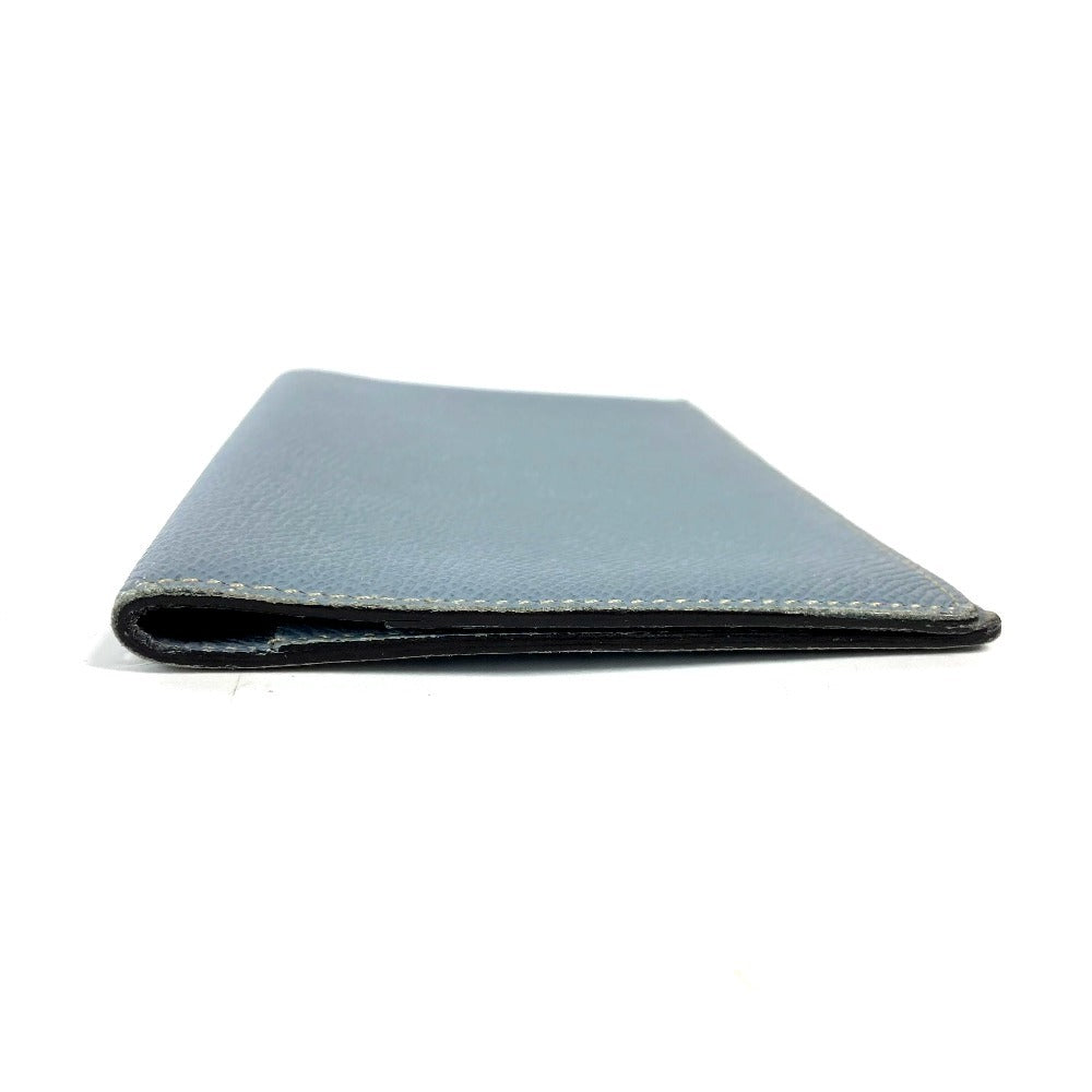 HERMES Notebook cover leather blue Agenda Vision Women Used