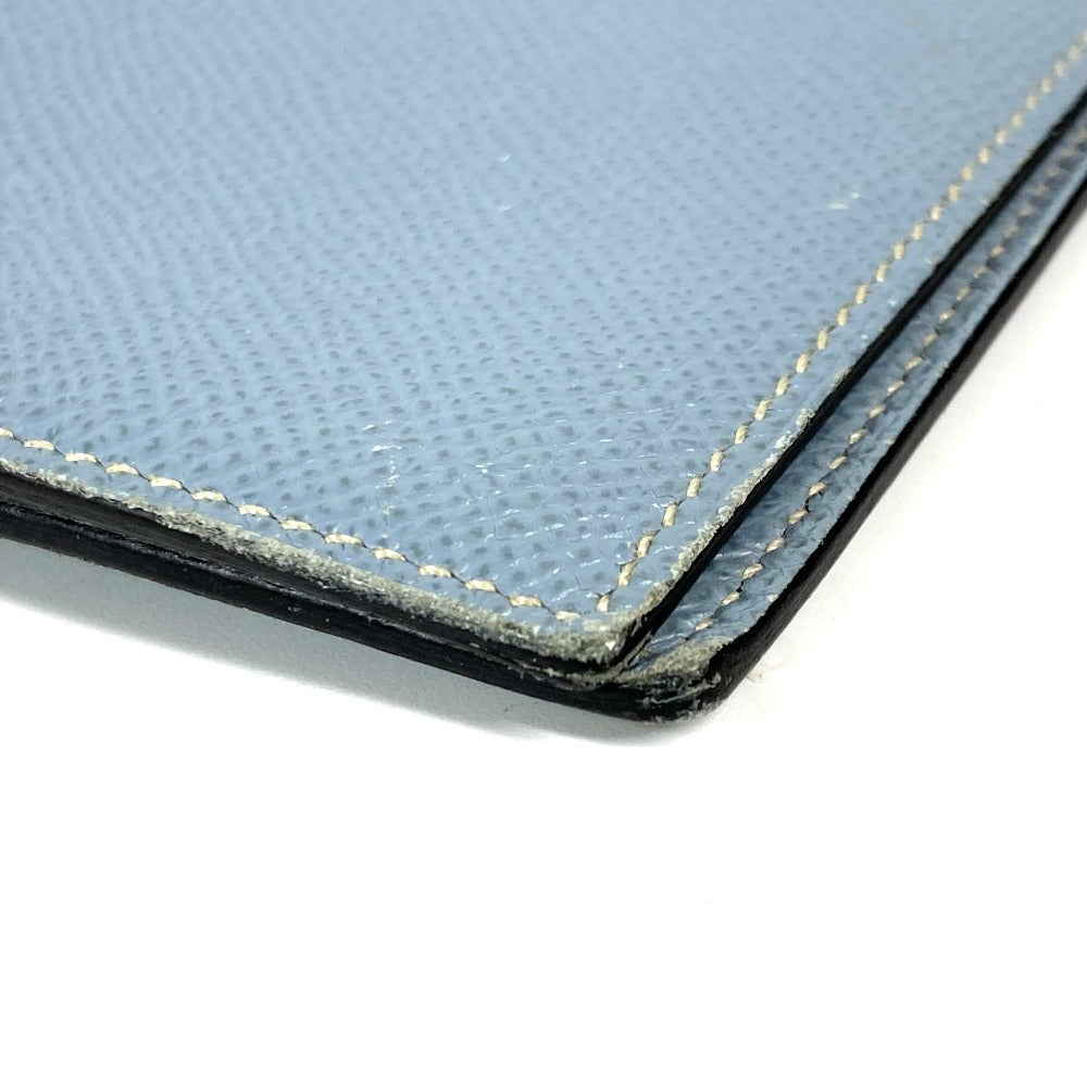 HERMES Notebook cover leather blue Agenda Vision Women Used