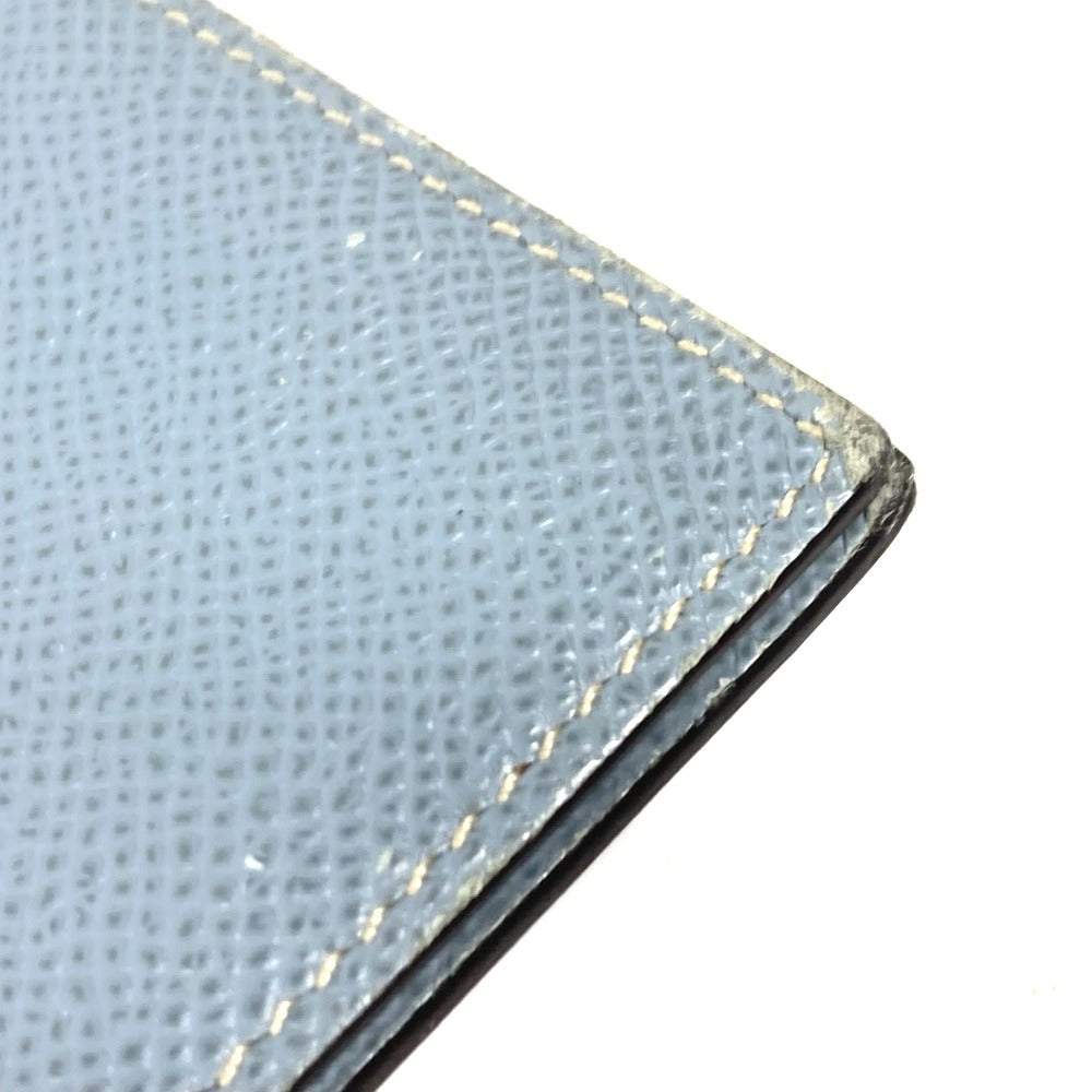 HERMES Notebook cover leather blue Agenda Vision Women Used