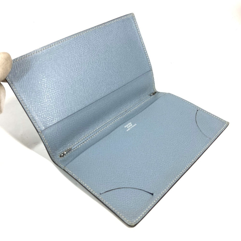 HERMES Notebook cover leather blue Agenda Vision Women Used