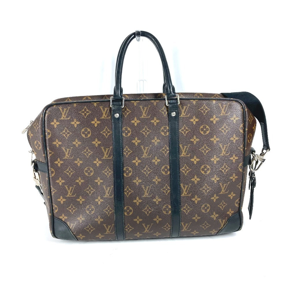 LOUIS VUITTON Business bag M40224 Monogram macacer canvas Brown Monogram macacer Porto Documan  VowayajuGM mens Used