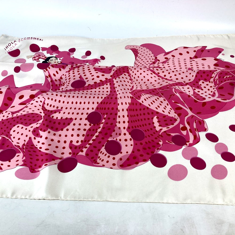 HERMES scarf silk pink Carre90 iHOLA FLAMENCA HOLA FLAMENCA Women Used