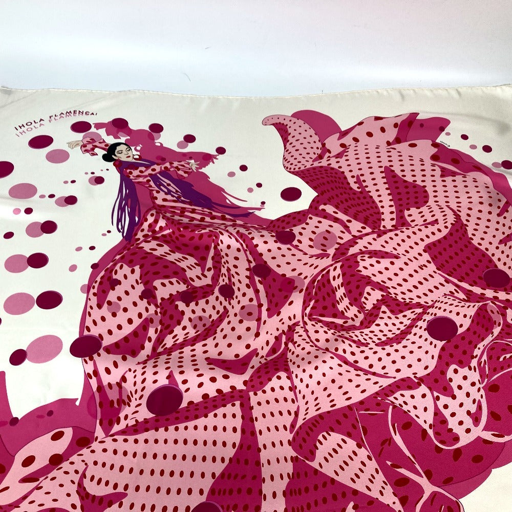 HERMES scarf silk pink Carre90 iHOLA FLAMENCA HOLA FLAMENCA Women Used
