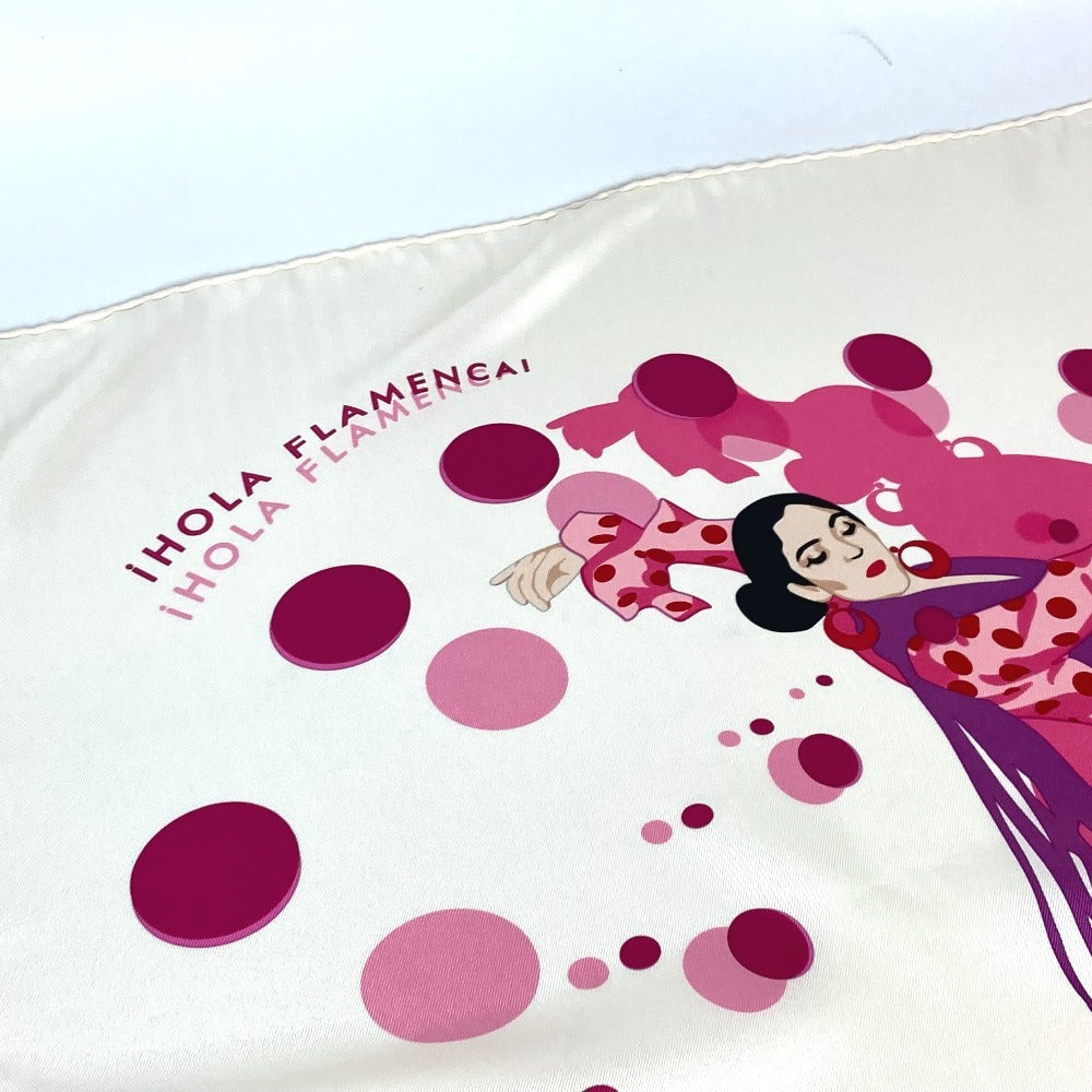 HERMES scarf silk pink Carre90 iHOLA FLAMENCA HOLA FLAMENCA Women Used