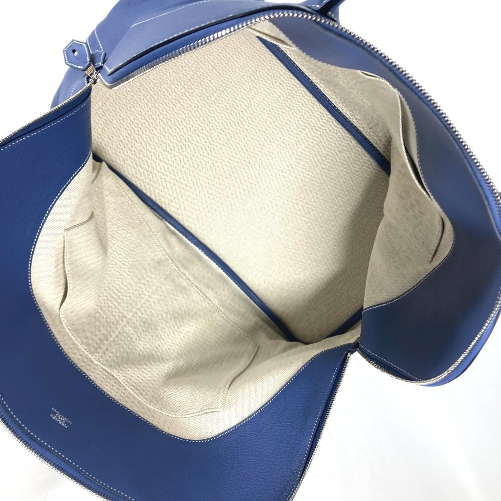 HERMES Handbag Calf leather blue Shoulder Bag Shoulder Bag Bolide Relax 45 unisex(Unisex) Used