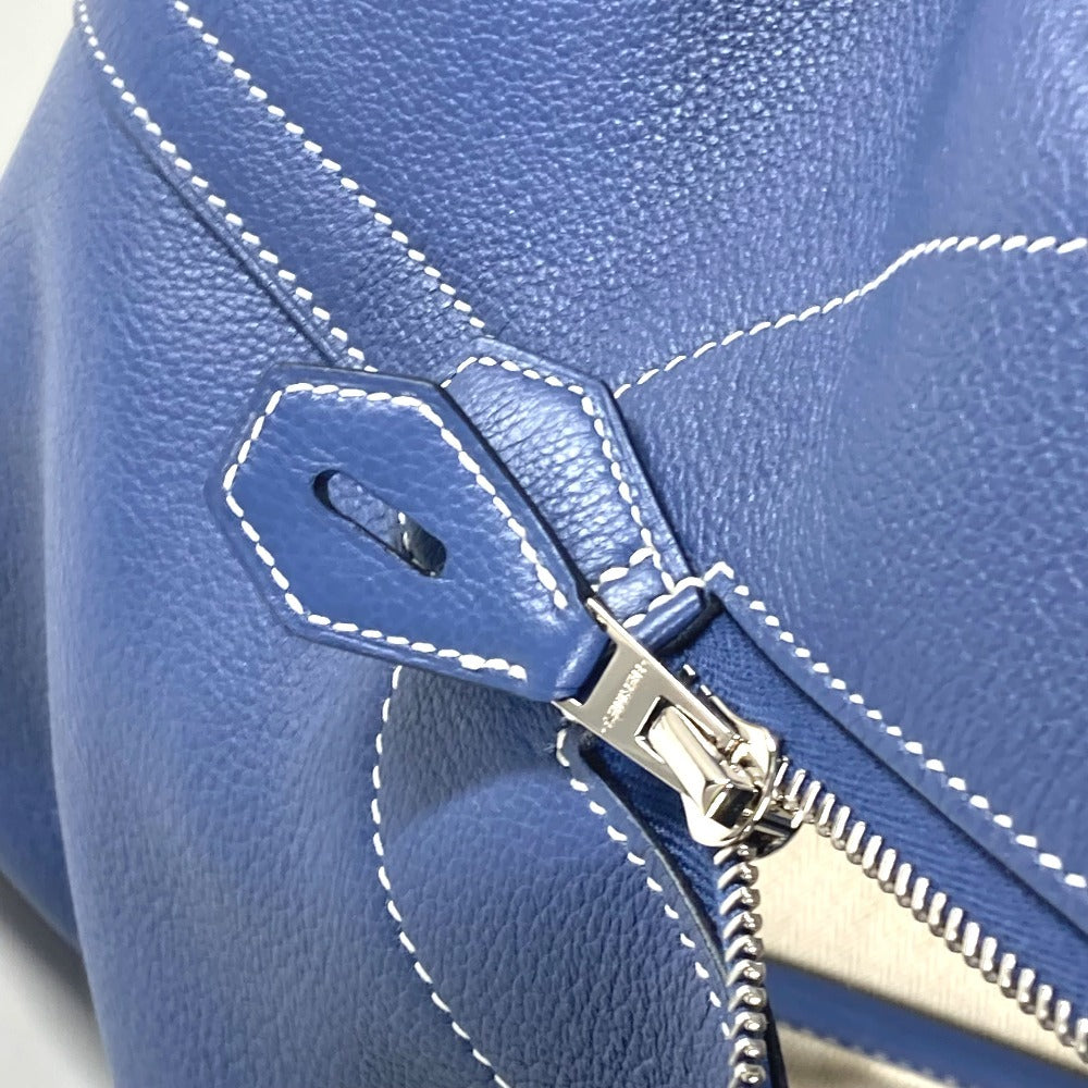 HERMES Handbag Calf leather blue Shoulder Bag Shoulder Bag Bolide Relax 45 unisex(Unisex) Used