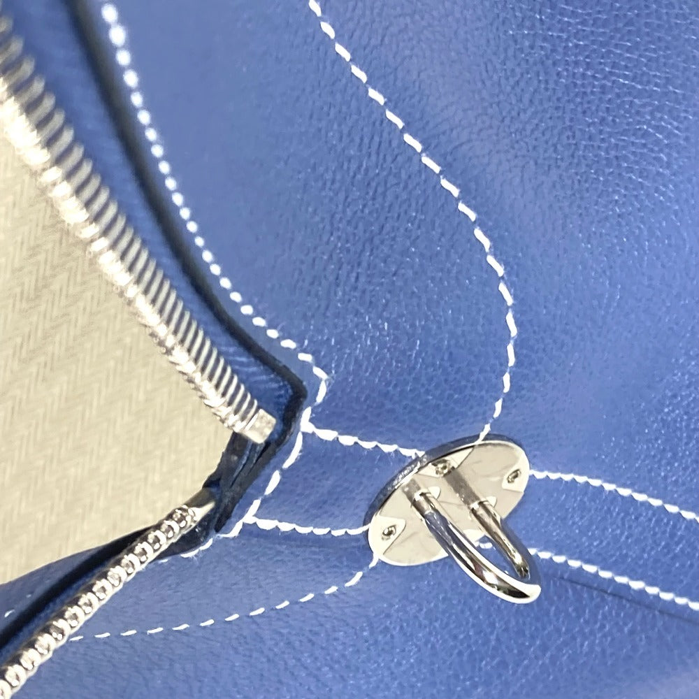 HERMES Handbag Calf leather blue Shoulder Bag Shoulder Bag Bolide Relax 45 unisex(Unisex) Used