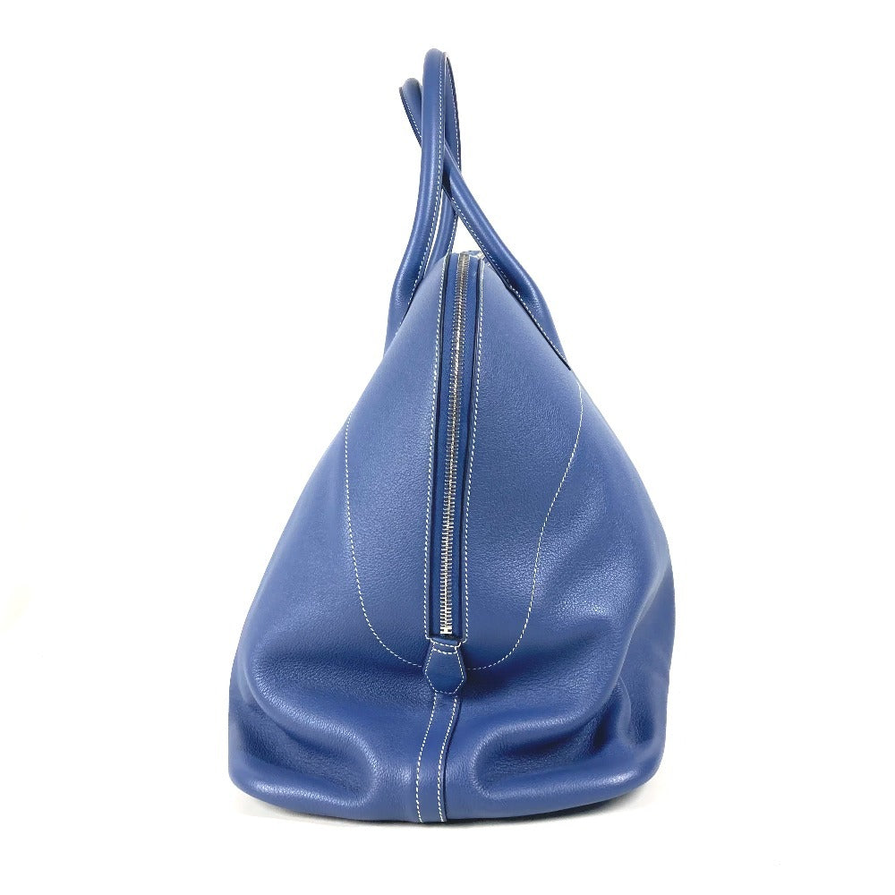 HERMES Handbag Calf leather blue Shoulder Bag Shoulder Bag Bolide Relax 45 unisex(Unisex) Used