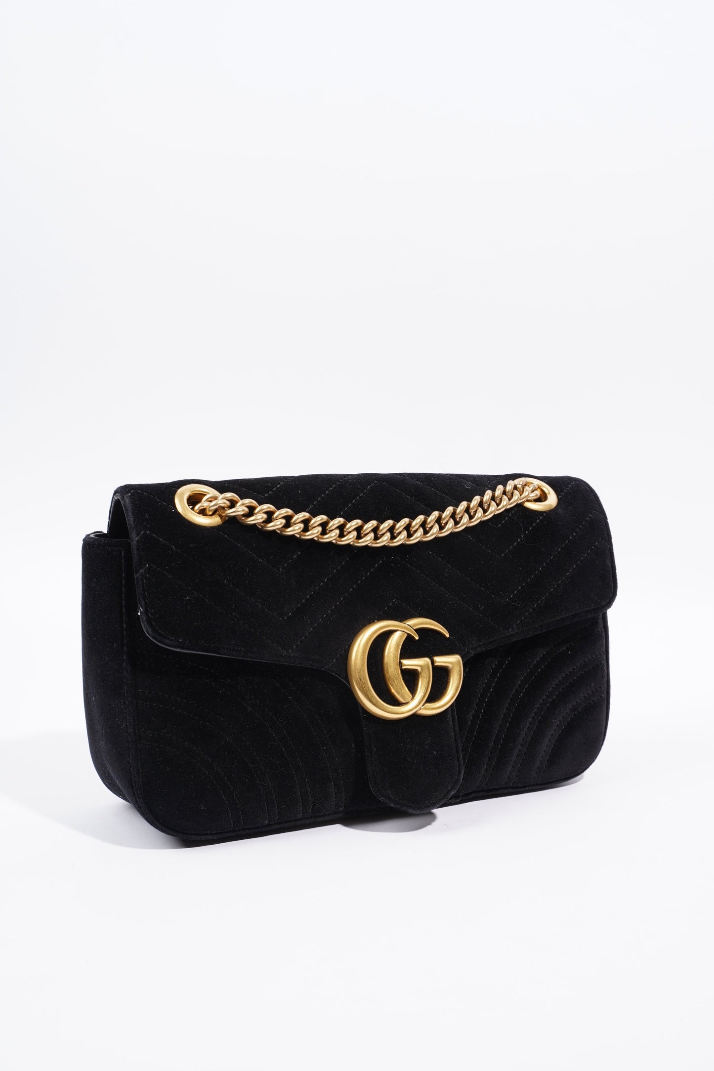 Gucci GG Marmont Black Velvet Small