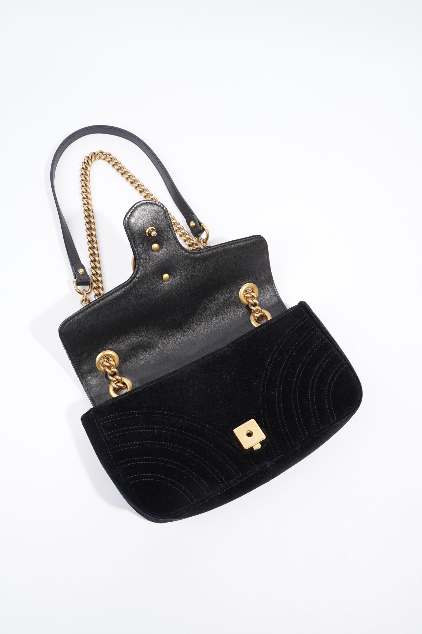 Gucci GG Marmont Black Velvet Small