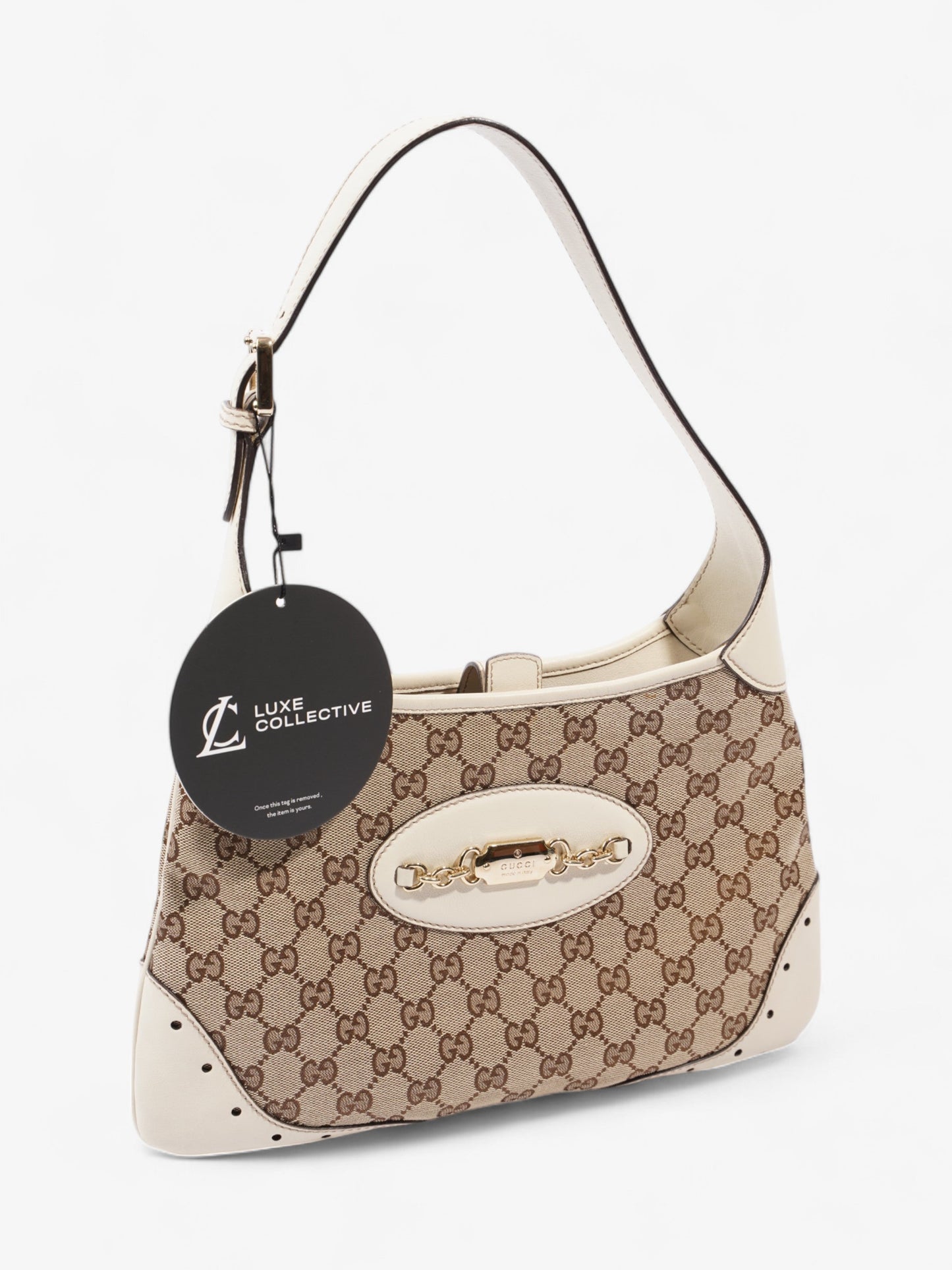 Gucci GG Punch Jackie GG Supreme / White Canvas