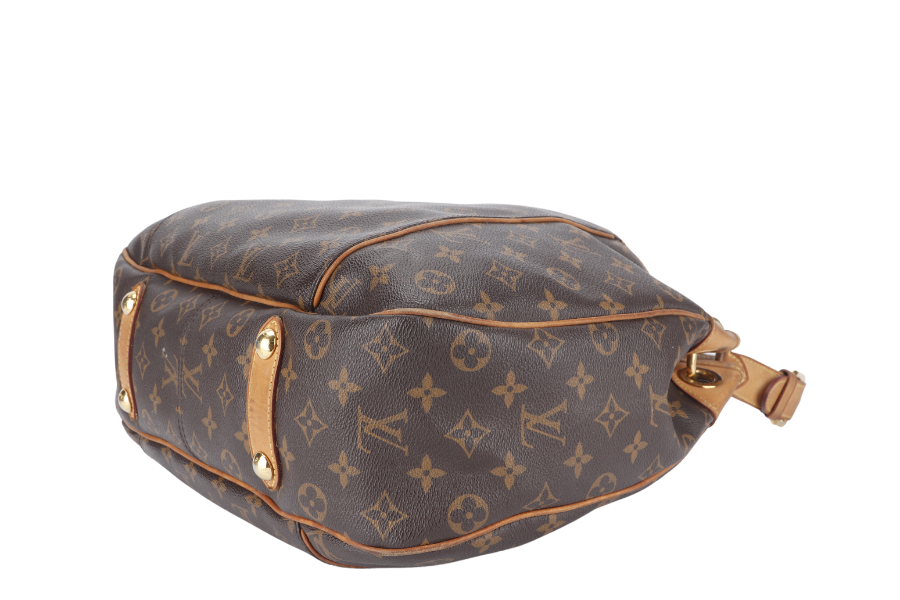 LOUIS VUITTON GALLIERA PM MONOGRAM CANVAS GOLD HARDWARE WITH DUST COVER