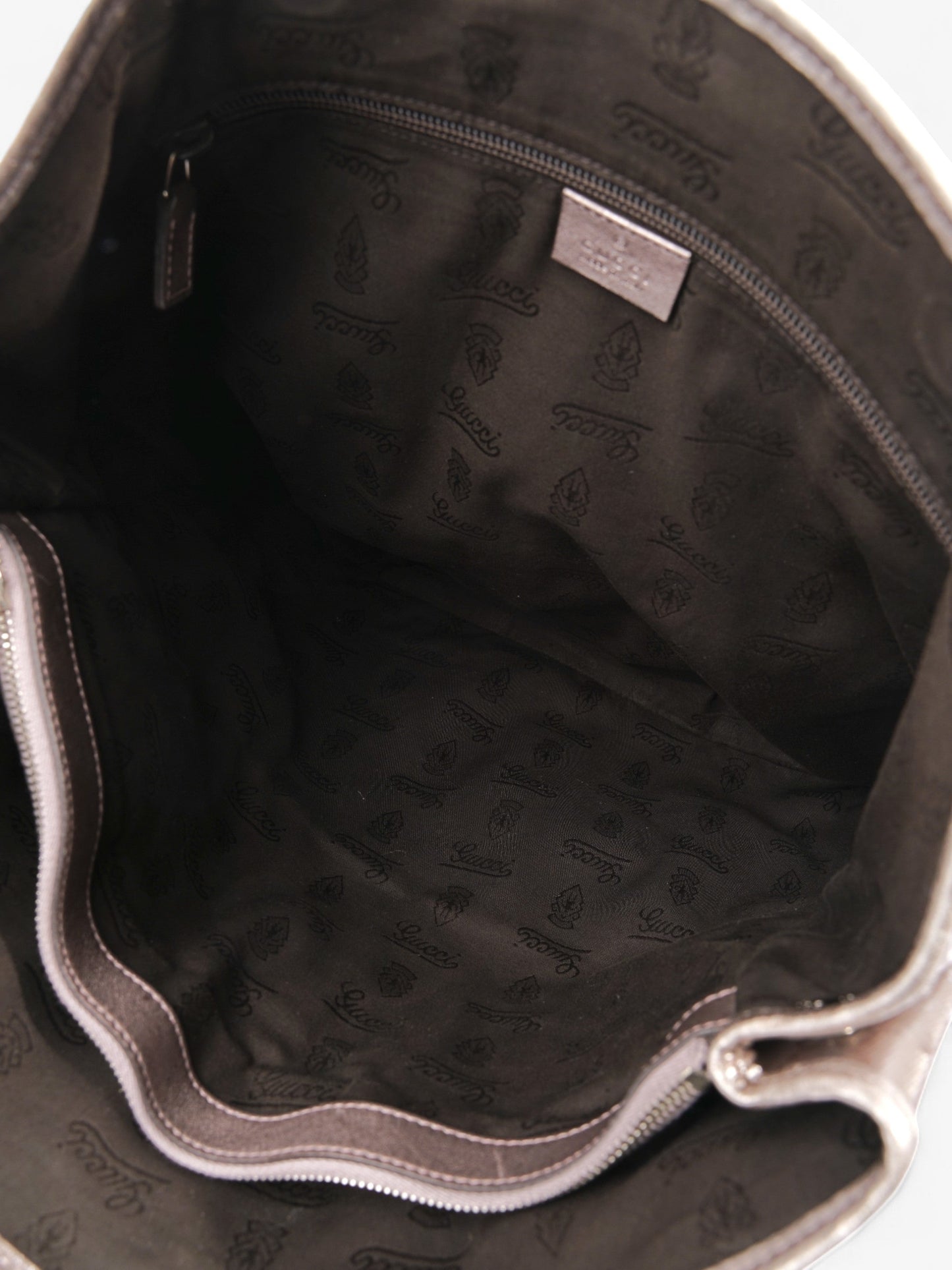 Gucci GG Implement Tote Bag Metallic Pink Canvas