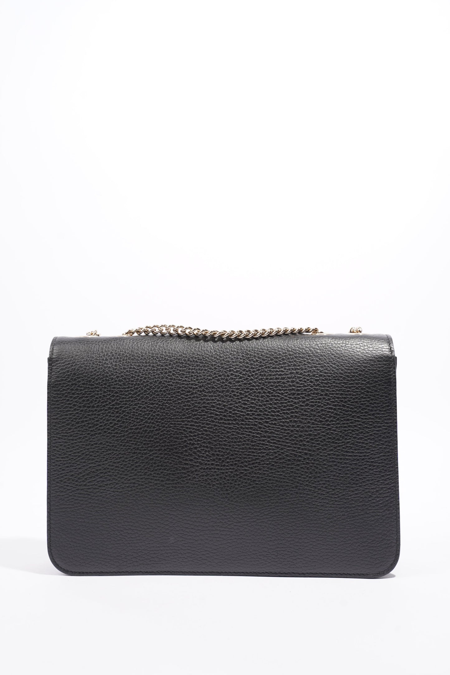 Gucci Interlocking G Black Leather Medium