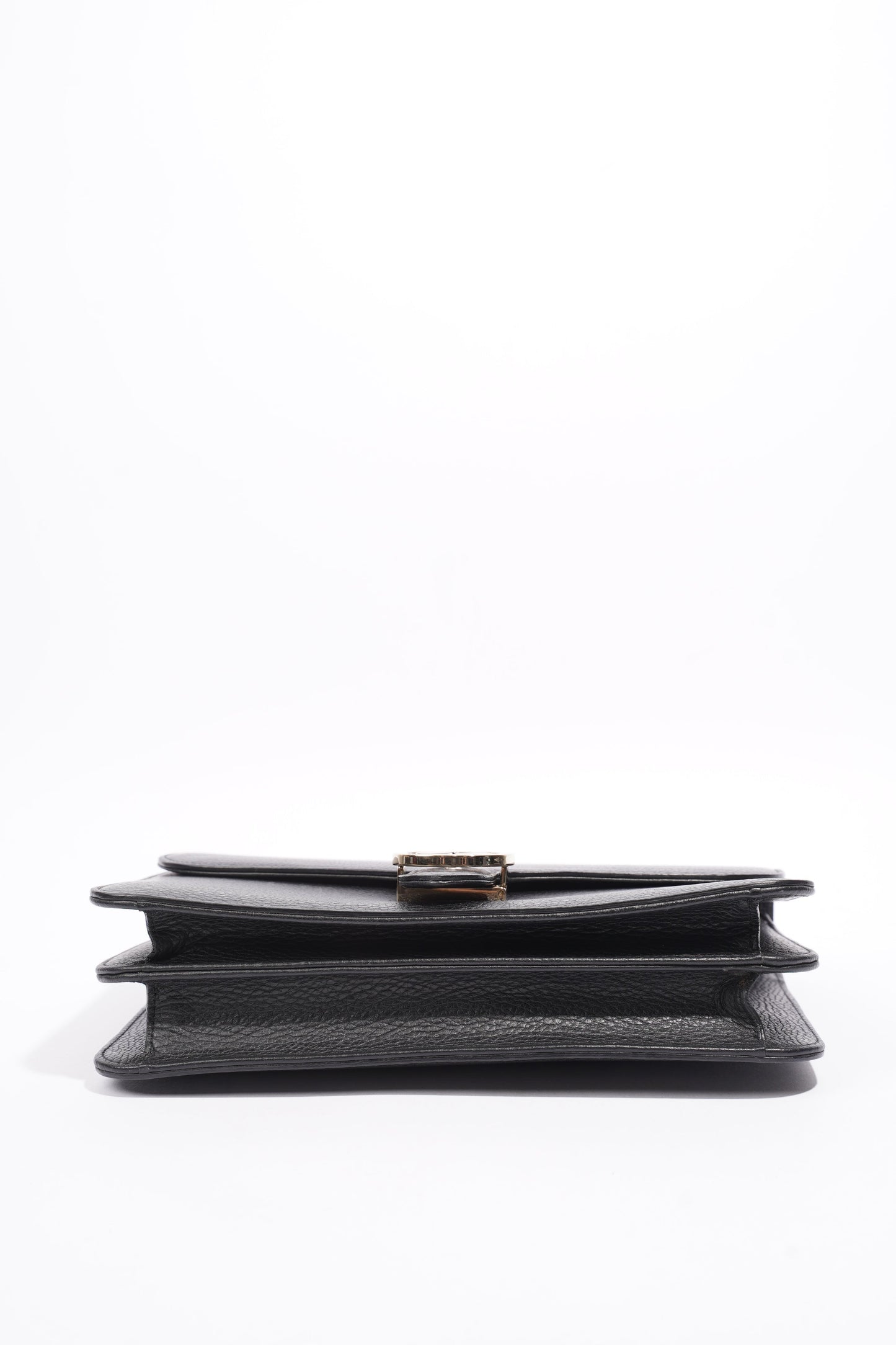 Gucci Interlocking G Black Leather Medium