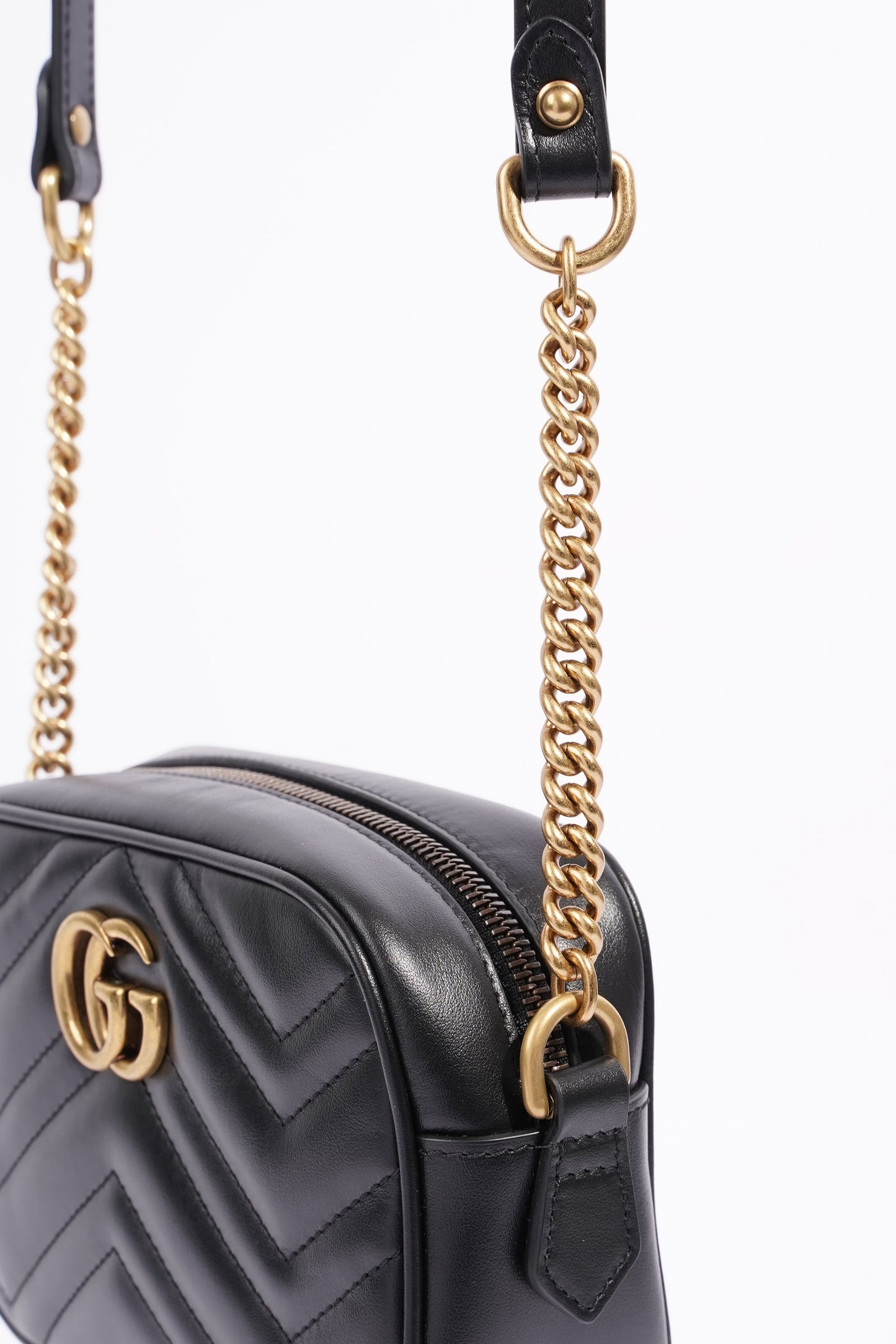 Gucci Gucci GG Marmont Black Leather Mini