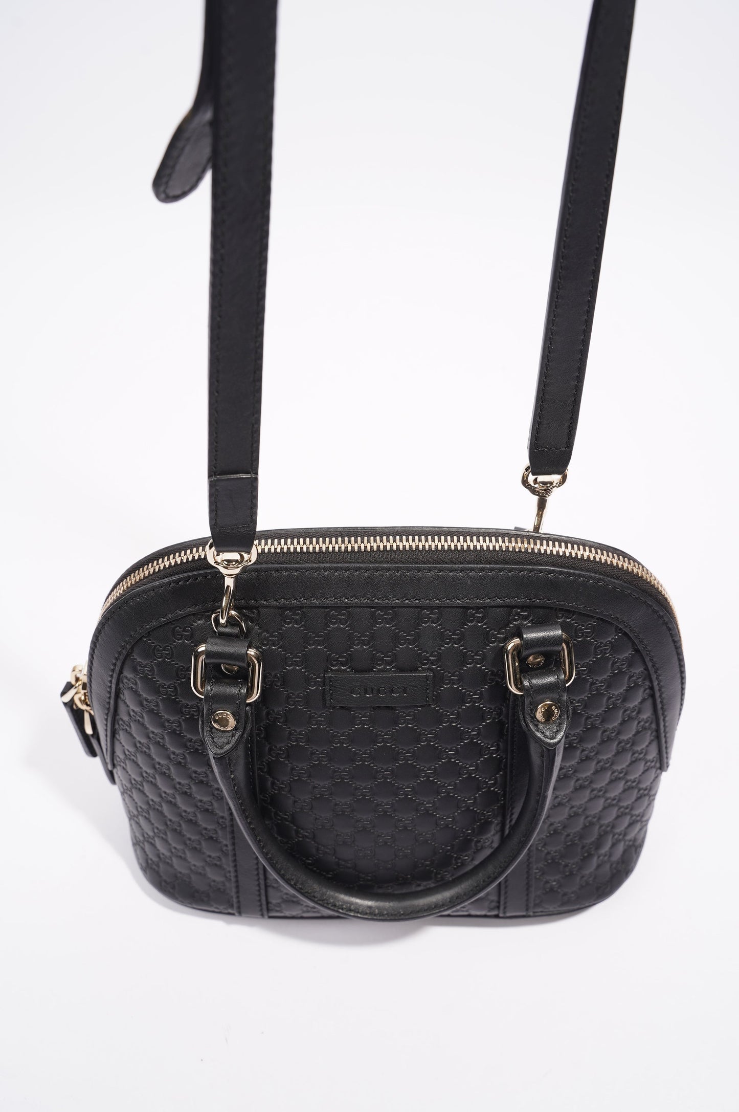 Gucci Dome Bag Black Leather Small