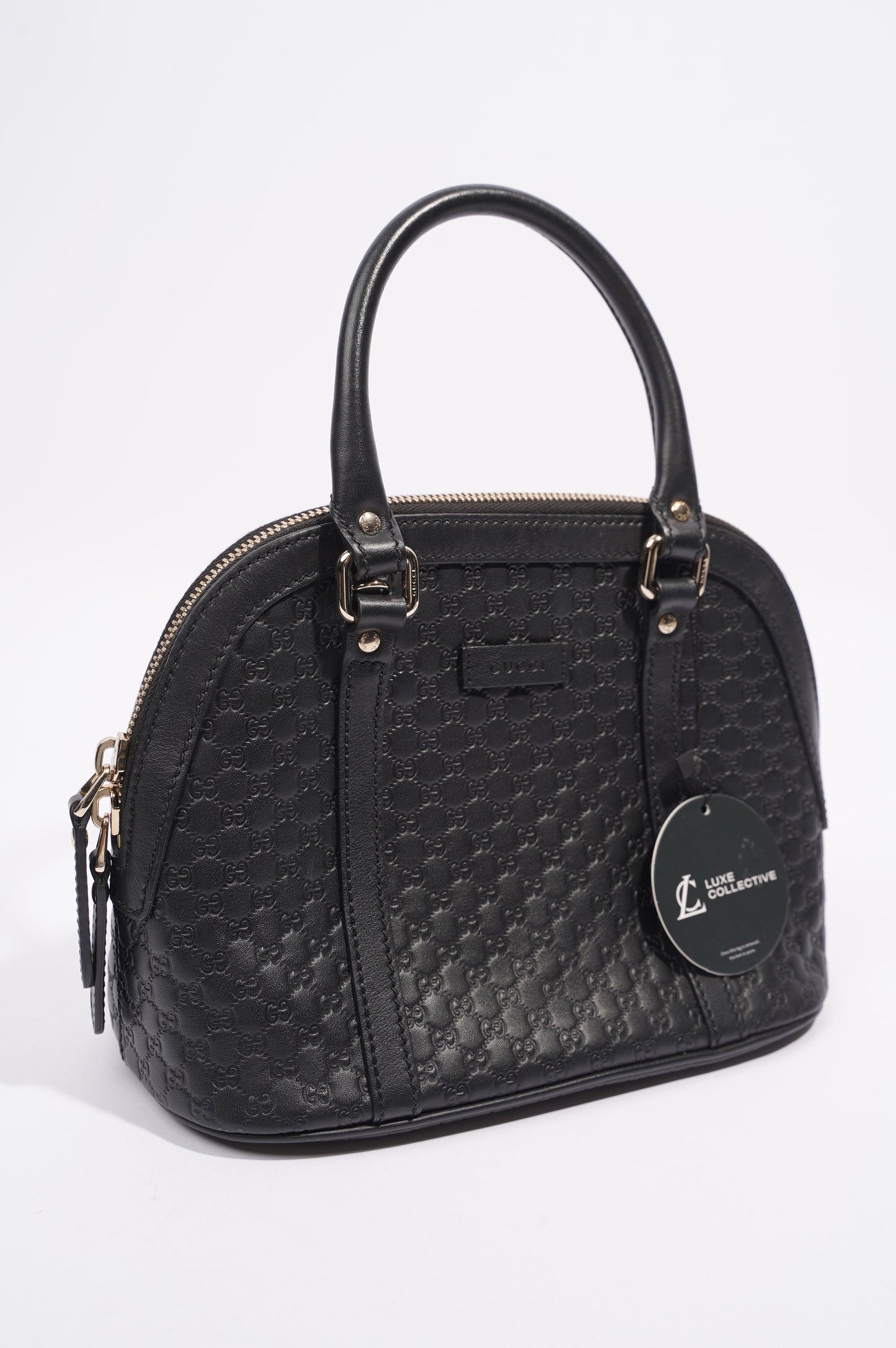 Gucci Dome Bag Black Leather Small