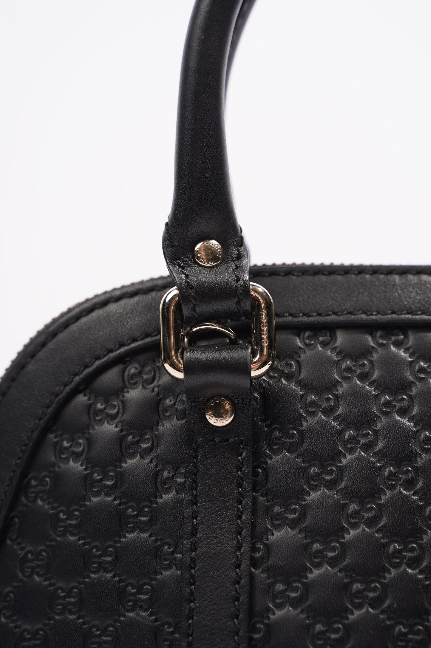 Gucci Dome Bag Black Leather Small
