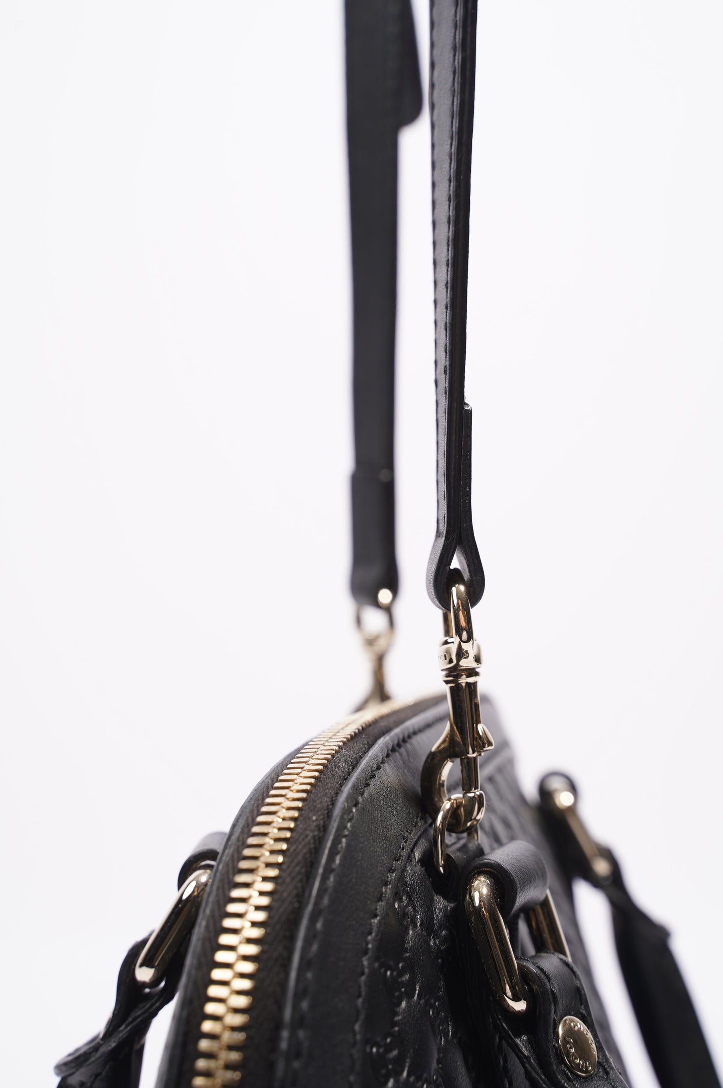 Gucci Dome Bag Black Leather Small