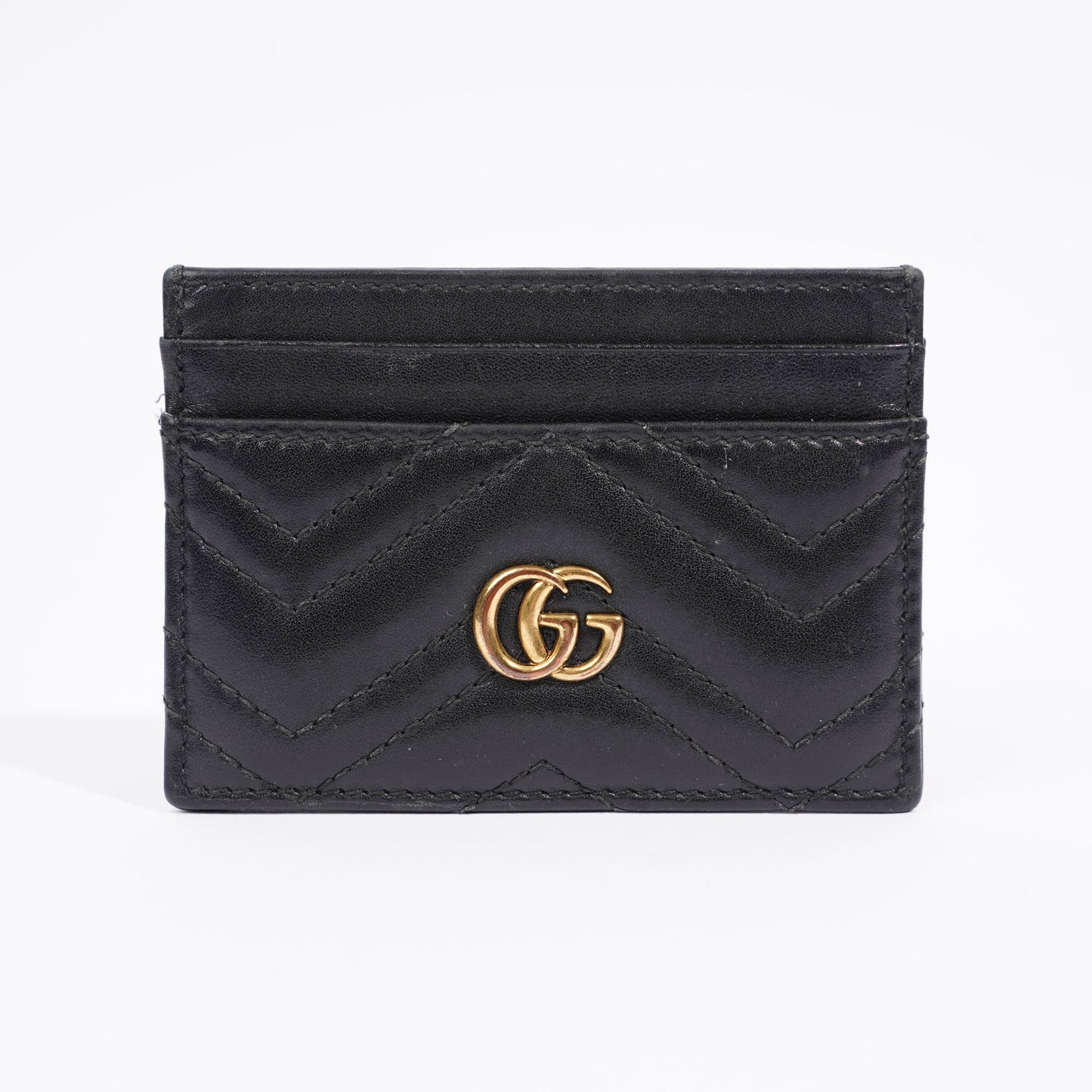 Gucci Marmont Card Holder Black Leather