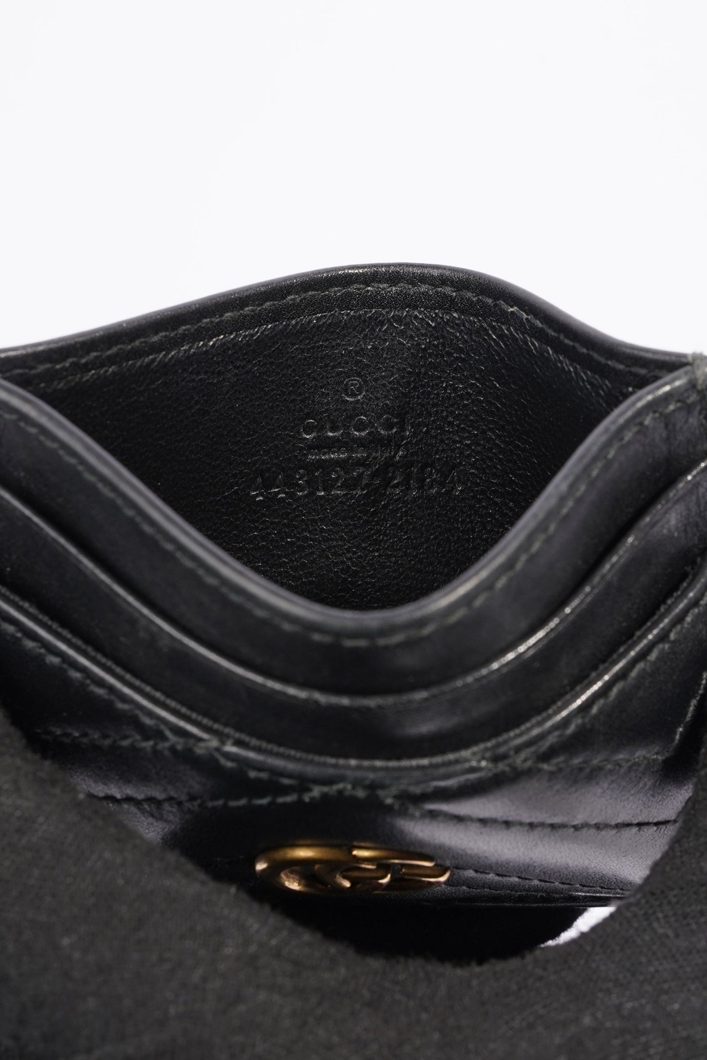 Gucci Marmont Card Holder Black Leather