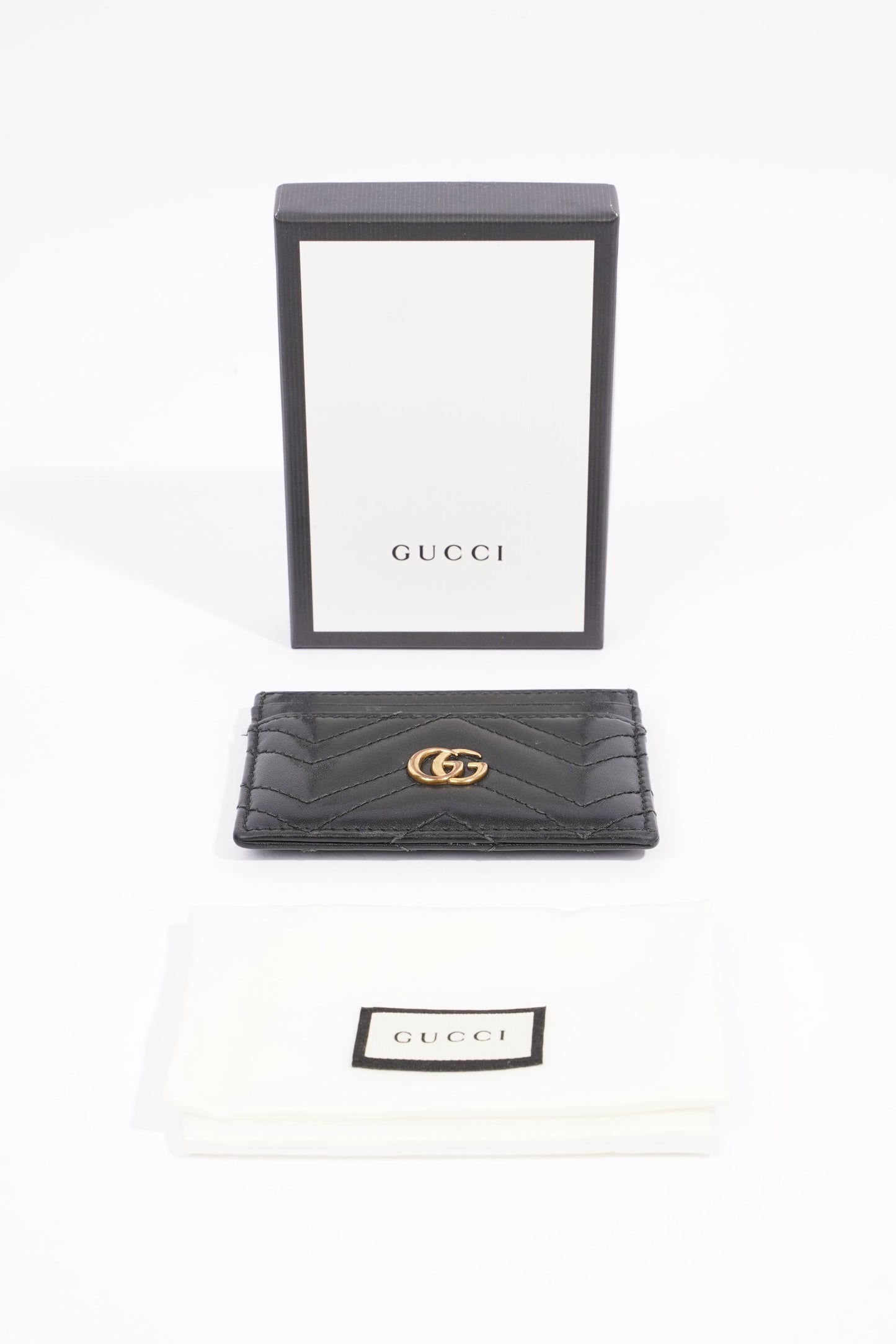 Gucci Marmont Card Holder Black Leather
