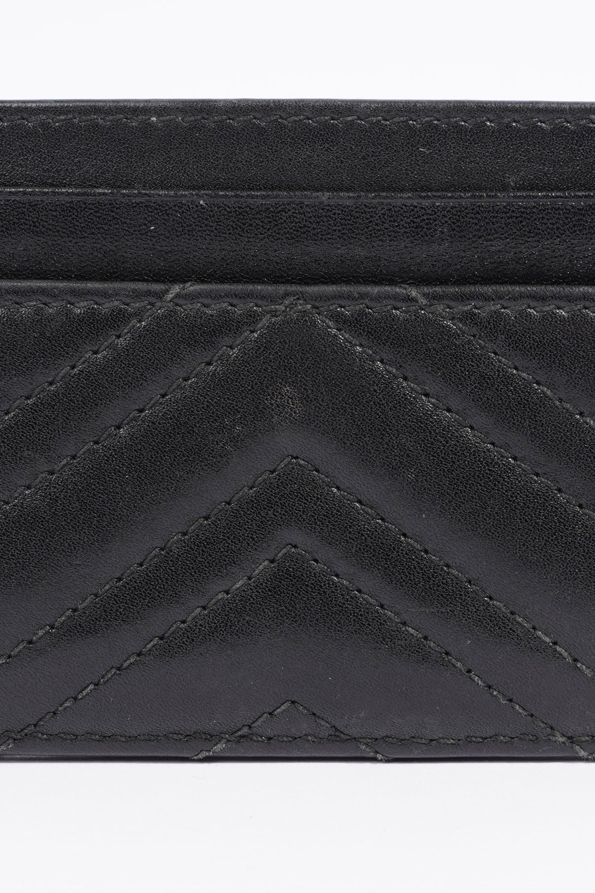 Gucci Marmont Card Holder Black Leather